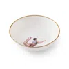 Melody Rose London Gold / White Trapeze Boy Bone China Dessert Bowl In Multi