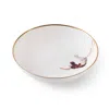 Melody Rose London Gold / White Trapeze Girl Bone China Medium Bowl In Multi
