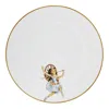 Melody Rose London White / Gold Berta Bone China Dinner Plate In White