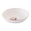 Melody Rose London White Trapeze Boy Bone China Large Pasta / Serving Bowl In White
