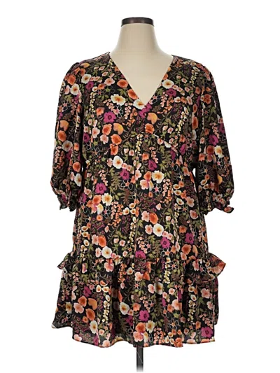 Pre-owned Melonie T Casual Dress In Black