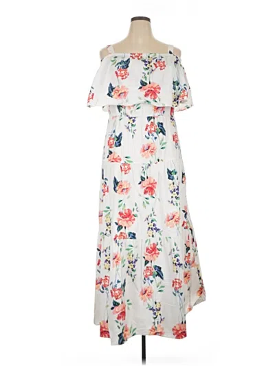 Pre-owned Melonie T Casual Dress In White