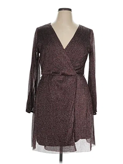 Pre-owned Melonie T Cocktail Dress In Burgundy