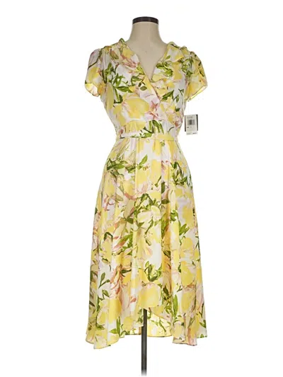 Pre-owned Melonie T Cocktail Dress In Yellow