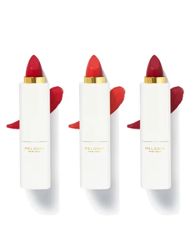 Meloway Red Lip Bundle Set, 3 Piece In Warm Red