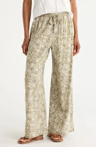 Melrose And Market Summer Print Wide Leg Pants