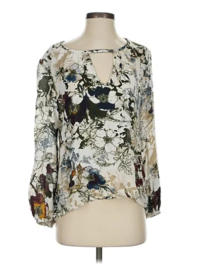 Pre-owned Melrose And Market 3/4 Sleeve Blouse In White
