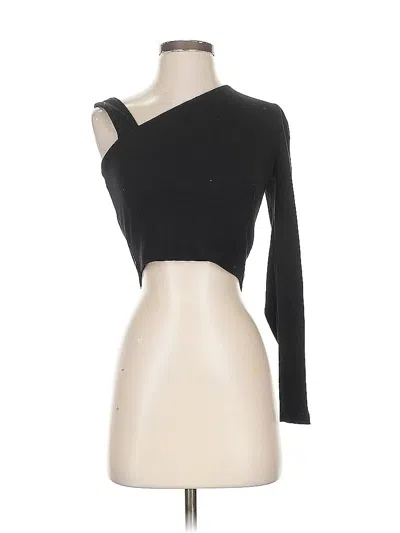 Pre-owned Melrose And Market 3/4 Sleeve T-shirt In Black