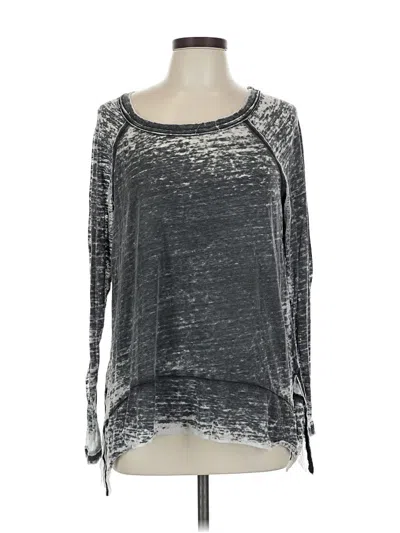 Pre-owned Melrose And Market 3/4 Sleeve T-shirt In Gray