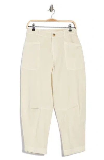 Melrose And Market Barrel Leg Pants In Ivory Dove