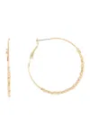 Melrose And Market Beaded 39mm Hoop Earrings In Gold