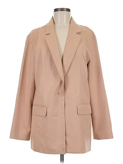 Pre-owned Melrose And Market Blazer Jacket In Tan