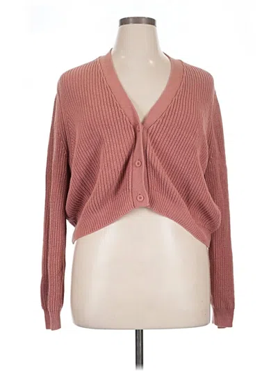 Pre-owned Melrose And Market Cardigan Sweater In Pink