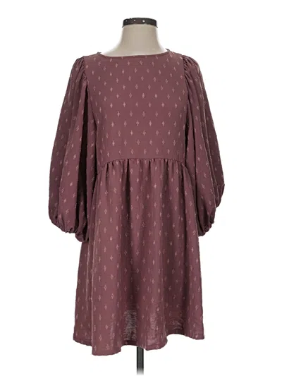 Pre-owned Melrose And Market Casual Dress In Burgundy