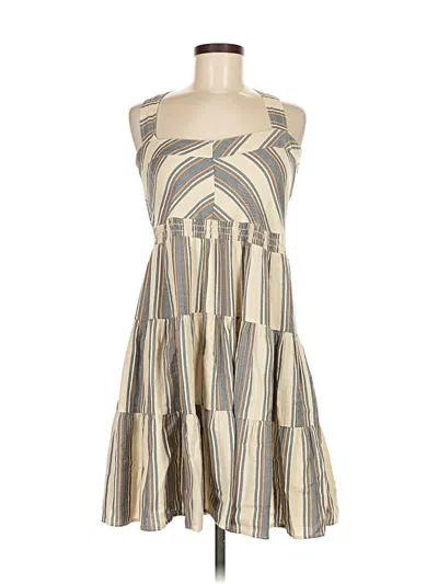 Pre-owned Melrose And Market Casual Dress In White