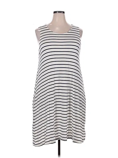 Pre-owned Melrose And Market Casual Dress In White