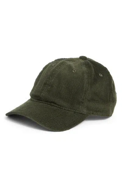 Melrose And Market Corduroy Baseball Cap In Green