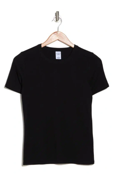 Melrose And Market Cotton Blend Baby Tee In Black