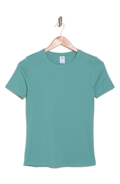 Melrose And Market Cotton Blend Baby Tee In Green Seaglass