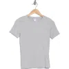 Melrose And Market Cotton Blend Baby Tee In Grey Heather