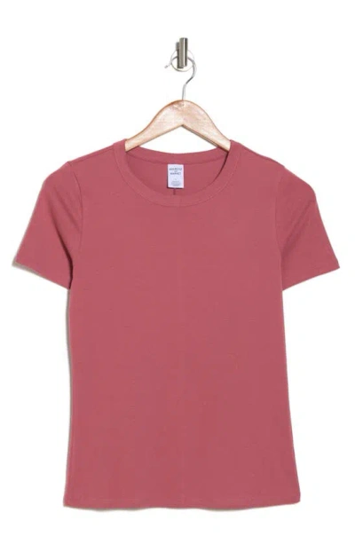 Melrose And Market Cotton Blend Baby Tee In Pink Mauve