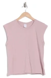 Melrose And Market Cotton Muscle Tank In Purple Shade