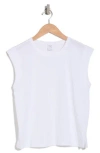 Melrose And Market Cotton Muscle Tank In White