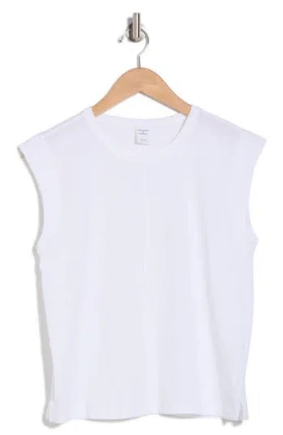 Melrose And Market Cotton Muscle Tank In White