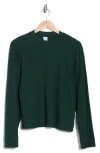 Melrose And Market Cozy Waffle Sweater In Green Park