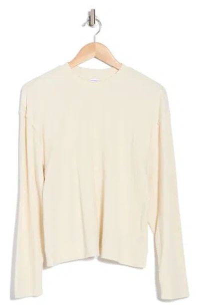 Melrose And Market Cozy Waffle Sweater In Ivory Dove