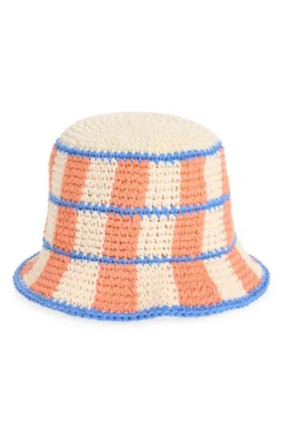 Melrose And Market Crochet Bucket Hat In Brown