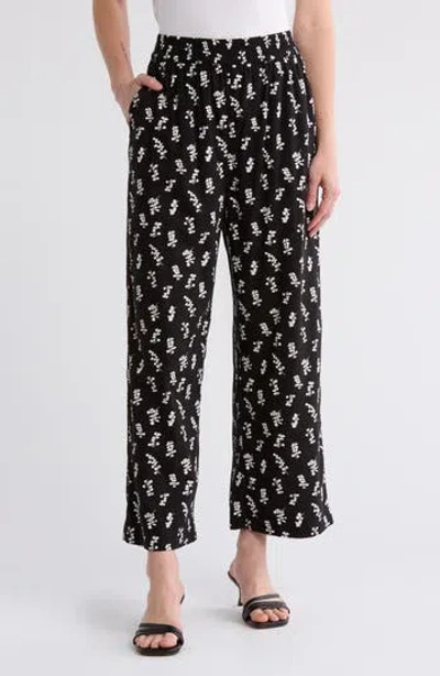 Melrose And Market Crop Pull-on Pants In Black