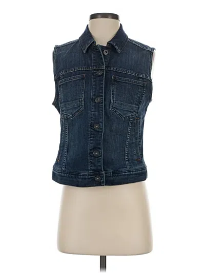Pre-owned Melrose And Market Denim Vest In Blue