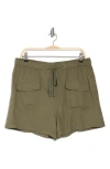 Melrose And Market Drawstring Cargo Shorts In Olive Kalamata