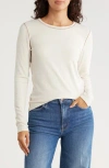 Melrose And Market Exposed Seam Long Sleeve T-shirt In Multi