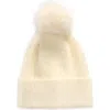 Melrose And Market Eyelash Pom Beanie In Ivory