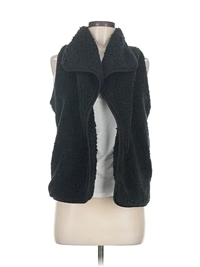 Pre-owned Melrose And Market Faux Fur Vest In Black