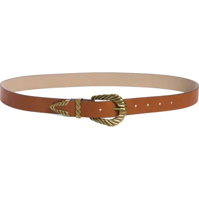 Melrose And Market Faux Leather Horseshoe Buckle Belt In Cognac
