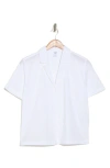 Melrose And Market Femme Cotton Camp Shirt In White