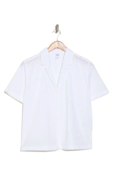 Melrose And Market Femme Cotton Camp Shirt In White