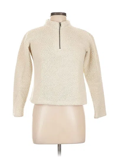 Pre-owned Melrose And Market Fleece Jacket In White