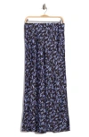 Melrose And Market Floral Satin Maxi Skirt In Multi
