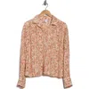 Melrose And Market Flowy Long Sleeve Button-up Shirt In Pink