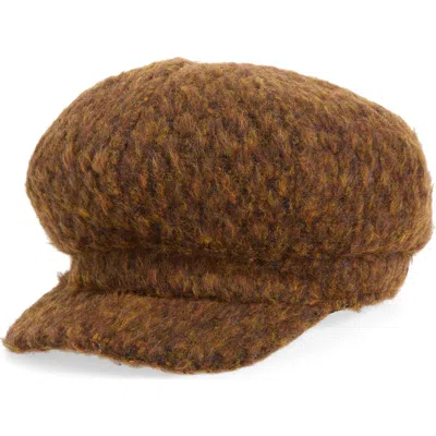 Melrose And Market Knit Newsboy Hat In Brown