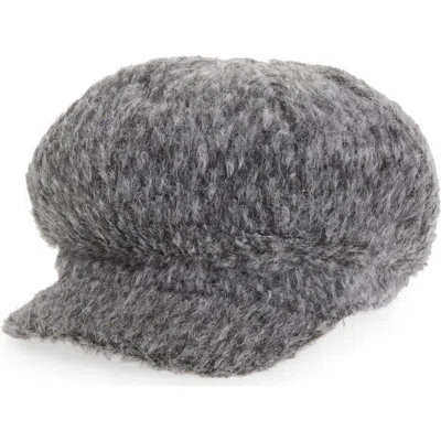 Melrose And Market Knit Newsboy Hat In Charcoal