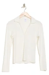 Melrose And Market Knit Polo Top In Ivory