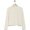 Melrose And Market Lace Mock Neck Top In White