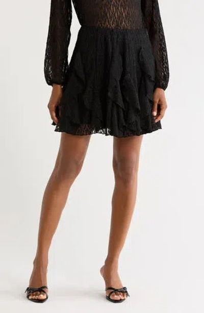 Melrose And Market Lace Ruffle Miniskirt In Multi