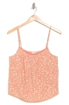 Melrose And Market Lace Trim Camisole In Pink Dawn Filled Ditsy