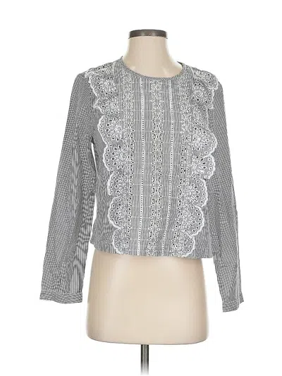 Melrose And Market Long Sleeve Blouse In Gray